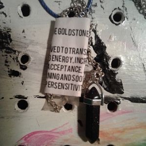 Gemstone bullet charm necklaces